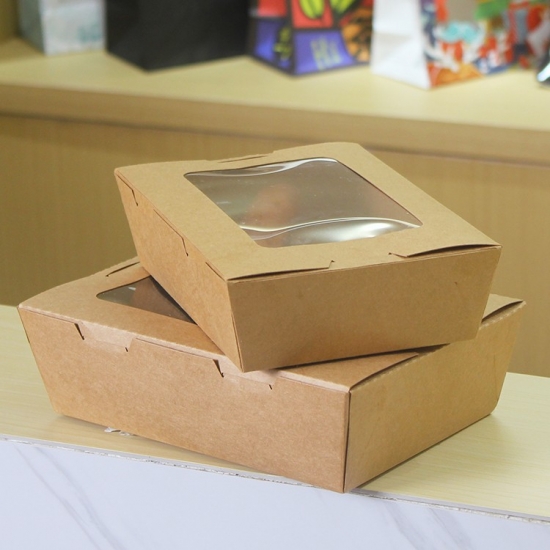 单窗牛皮纸餐盒